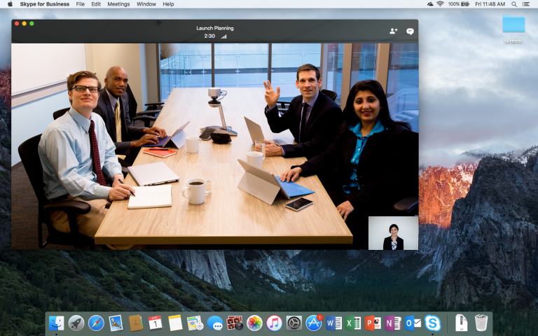 skype for business meetings mac